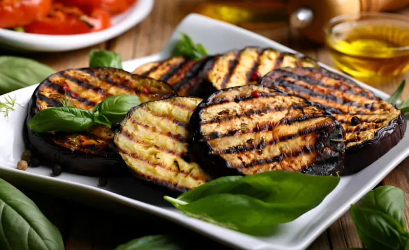 Recetas de guarniciones: berenjenas a la plancha